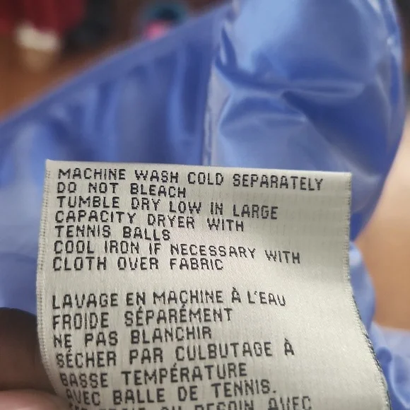 NWT Blue 💙 iridescent Via Spiga waterproof packable puffer jacket size Small - Picture 6 of 9